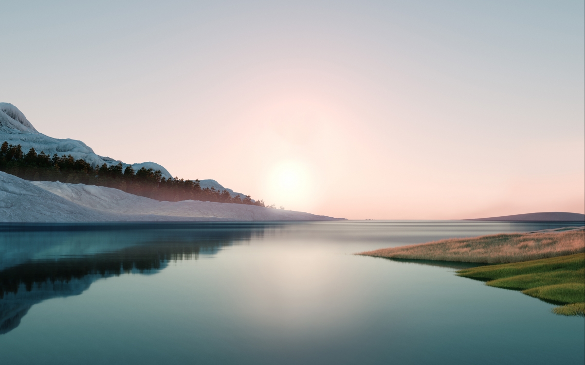 微软Windows 11原生高清4K风景壁纸，3840x2400超清画质，免费下载！