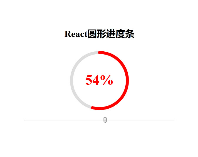 React圆形滑块进度条实例