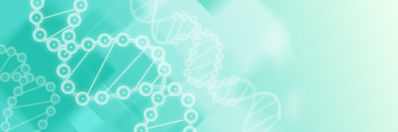 绿色DNA分子banner背景，高清简约JPG图片素材，一键下载