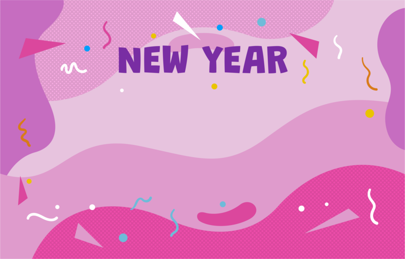 2021扁平风新年快乐背景图片，高清JPG与简约AI格式素材下载