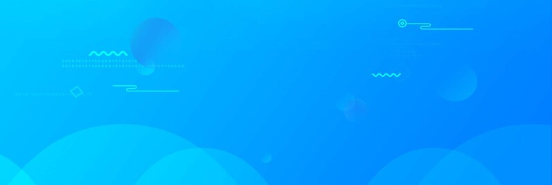 纯蓝扁平风Banner轮播图，高清JPG素材，简约设计一键下载