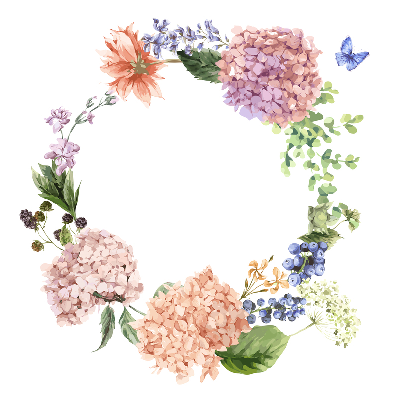 婚礼花卉插画，高清JPG/简约EPS素材，38款矢量设计任选下载