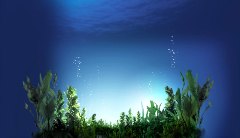 夏日清爽海藻蓝背景素材，高清JPG与扁平PSD设计资源下载