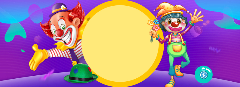 愚人节童趣卡通几何banner，扁平高清JPG/PSD设计素材下载