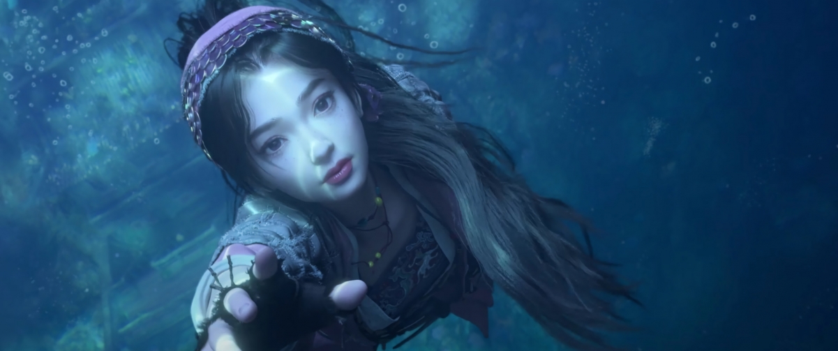 眷思量屠丽水下唯美高清4K壁纸，3440x1440分辨率，精美动漫图片免费下载