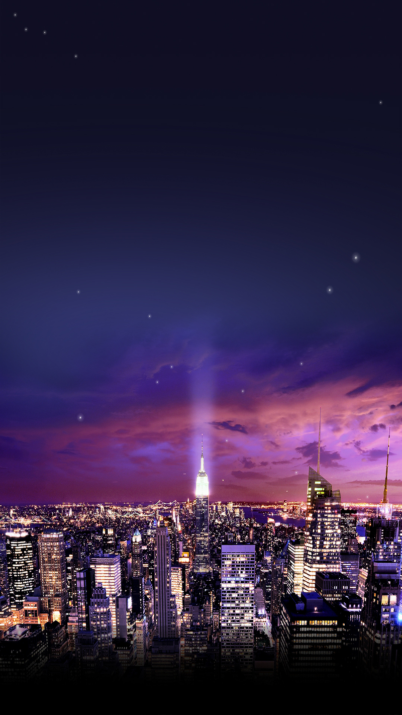 城市夜空高清背景JPG，扁平简约风格设计素材免费下载