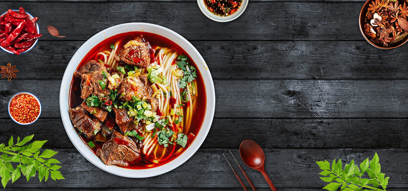 中国面食美食高清JPG图片，简约木纹背景，扁平PSD设计素材下载
