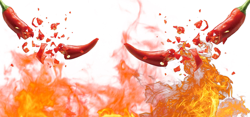 简约辣椒美食广告Banner，高清JPG素材，扁平设计一键下载