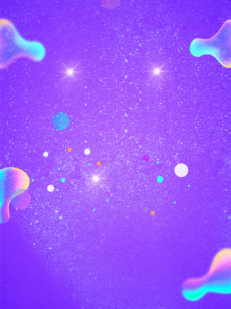 紫色流体渐变周年庆海报，扁平简约风JPG/PSD高清设计素材下载
