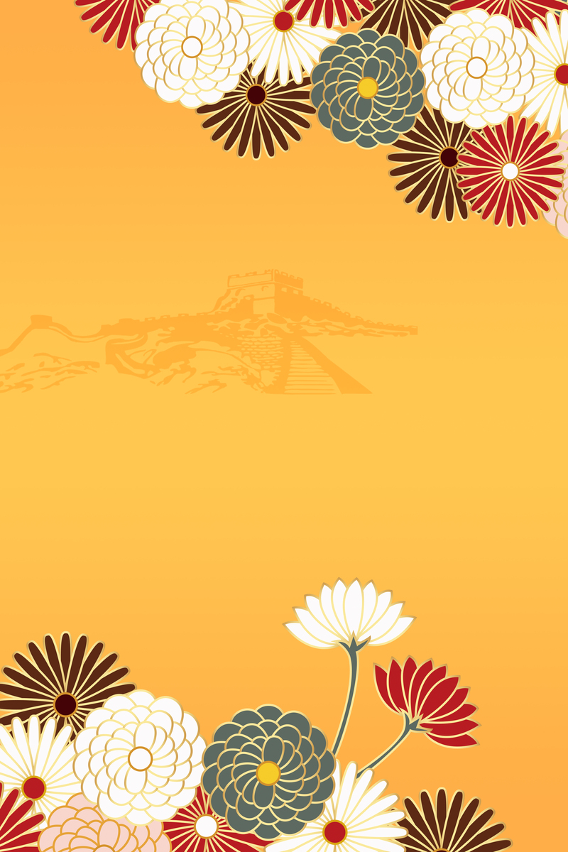 剪纸立体花背景图，高清JPG与简约PSD素材，免费下载