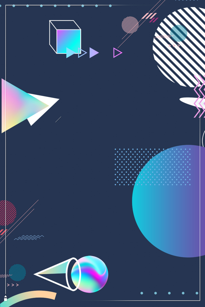 孟菲斯风格背景图，高清JPG+扁平PSD，简约设计素材免费下载