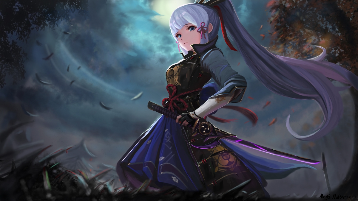 神里绫华Kamisato Ayaka绝美4K壁纸，高清动漫图片，4000x2250分辨率，一键下载！