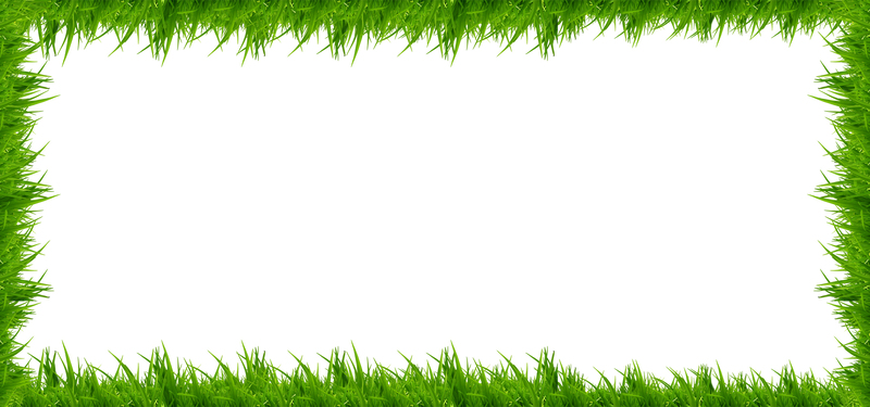 创意绿色边框草地Banner背景，扁平简约设计，高清JPG/PSD格式下载