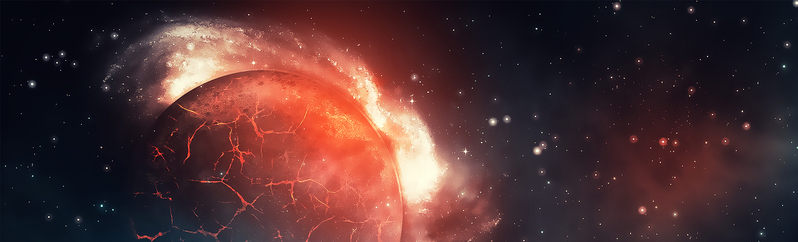 星际科幻酷炫banner，高清JPG与商务科技PSD设计素材下载
