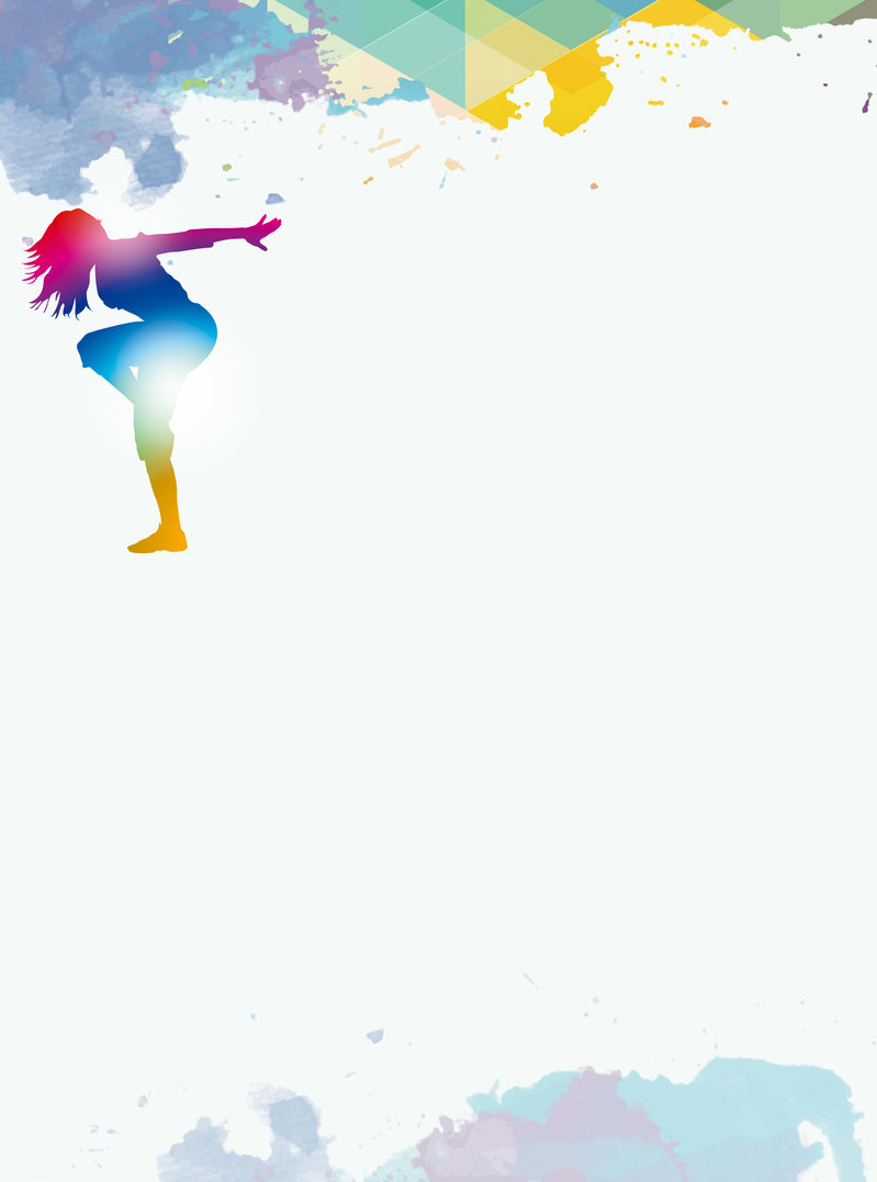 舞蹈宣传单背景素材，高清JPG与简约PSD格式，一键下载！