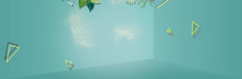 绿色几何三维立体Banner，高清JPG+简约PSD设计素材下载