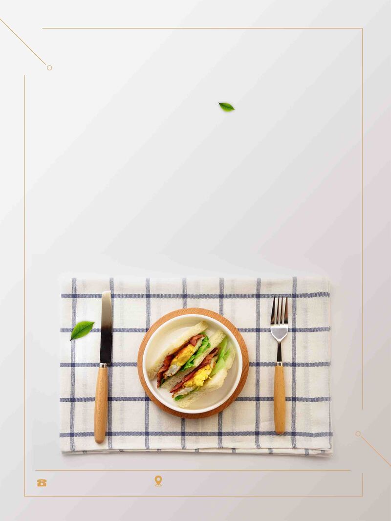 简约温馨早餐美食宣传图，高清JPG+扁平PSD素材，免费下载