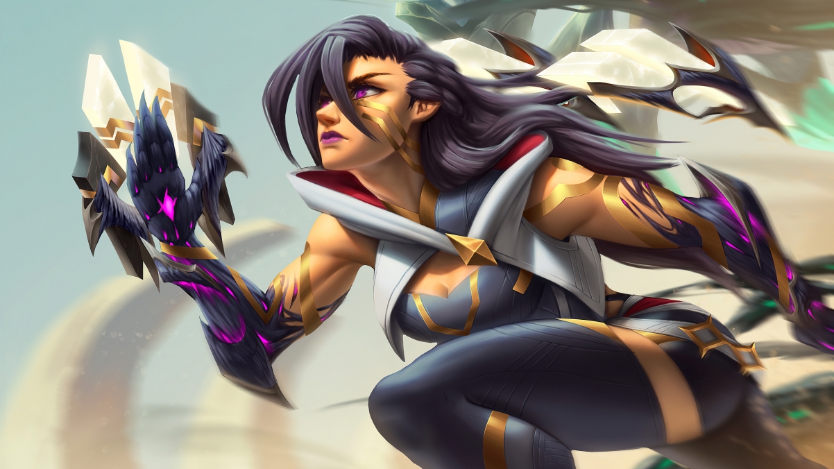 LOL英雄联盟，虚空之女卡莎同人，光明哨兵主题，超清4K壁纸（3840x2160）免费下载