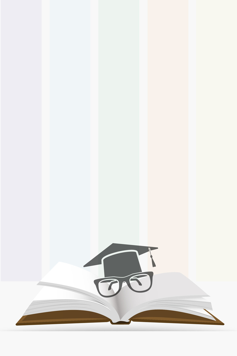 开学季矢量教育海报背景，高清JPG+AI扁平简约设计素材下载