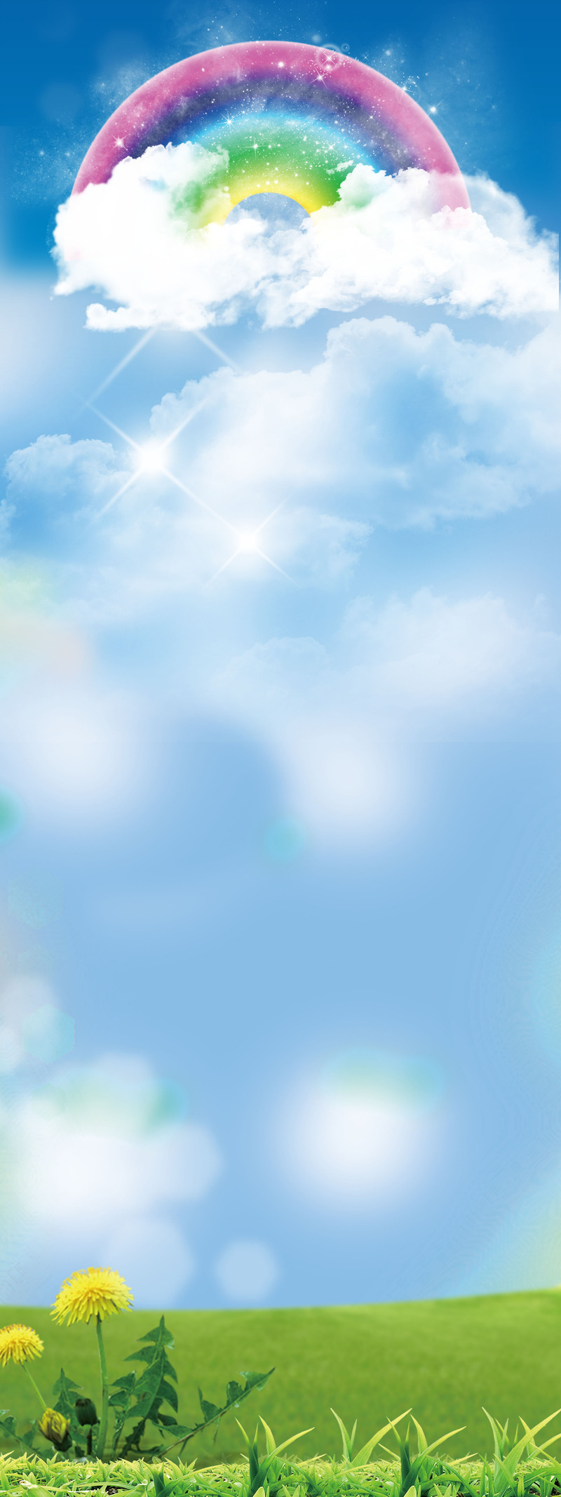 六一促销展架背景，动感商城儿童节高清JPG/简约PSD设计素材下载