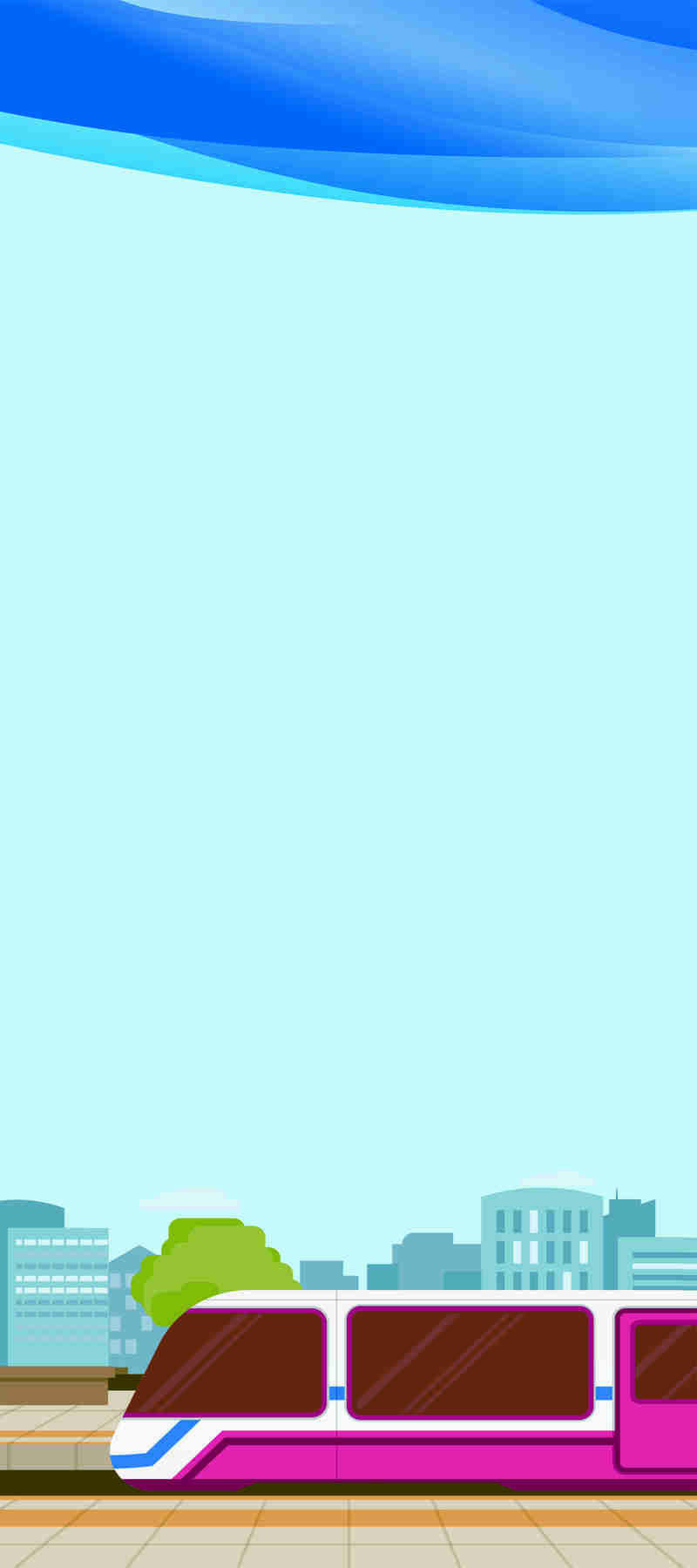 出行展架高清背景图，扁平简约JPG/CER设计素材下载