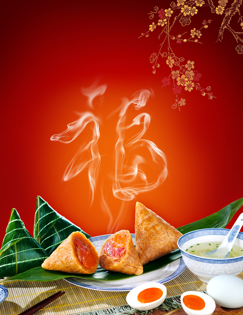 端午节活动海报设计素材，高清JPG与简约PSD背景下载