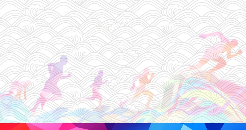 健康运动海报背景模板，高清JPG图片，扁平简约设计，CER格式素材免费下载