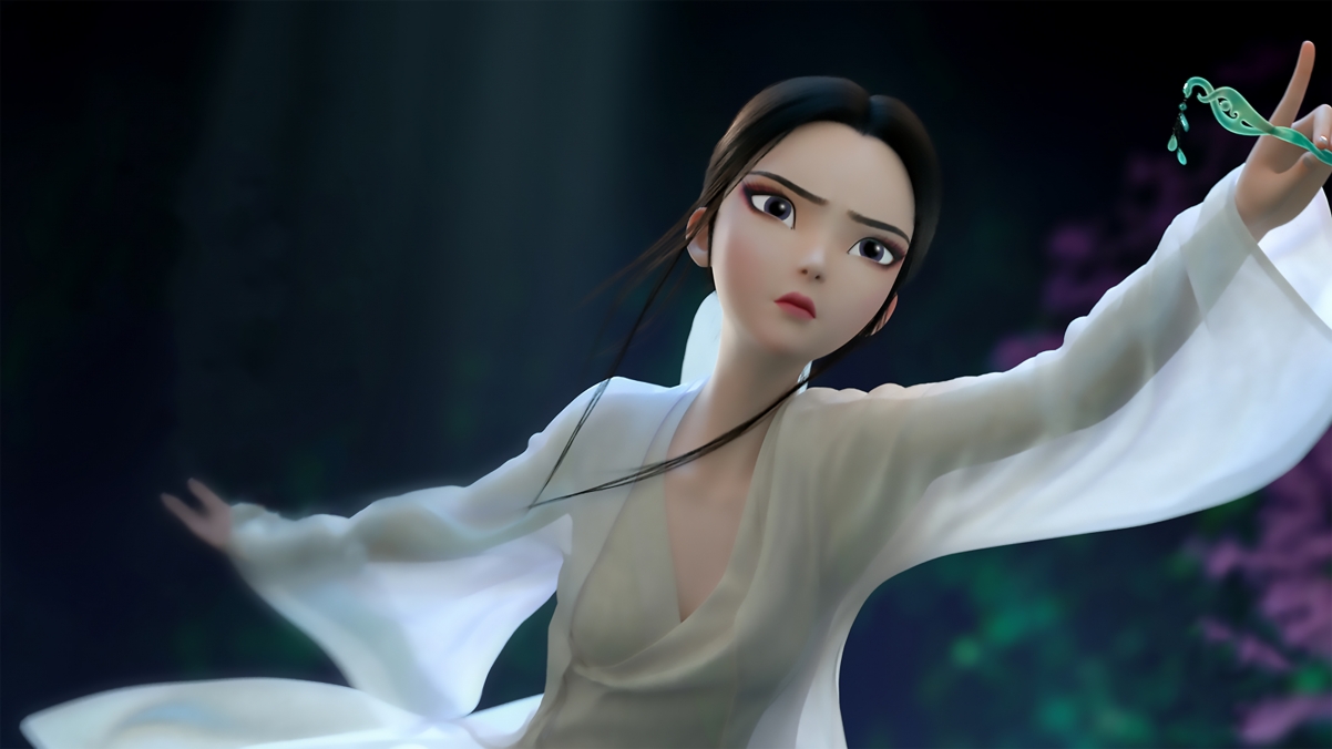 白蛇2青蛇劫起，唯美白素贞4K高清壁纸，3840x2160分辨率，动漫美图下载