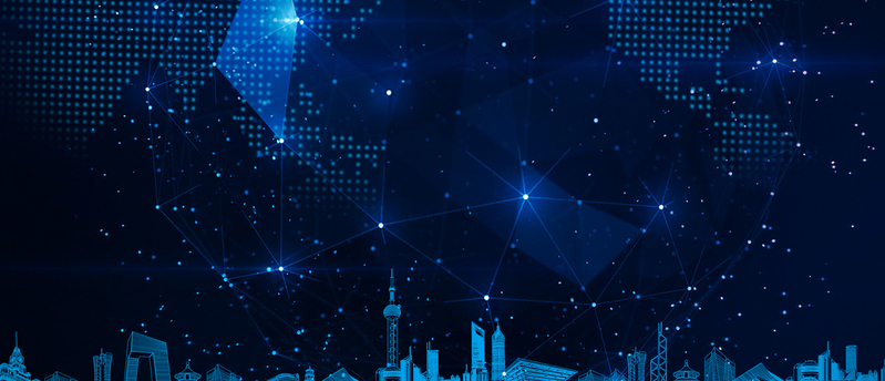 蓝色科技商务年会高清JPG Banner，免费下载商务科技图片素材
