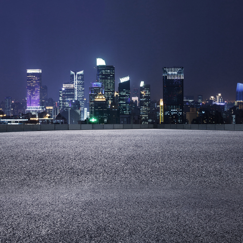 夜晚都市车流自行车高清JPG背景，商务科技风设计素材下载
