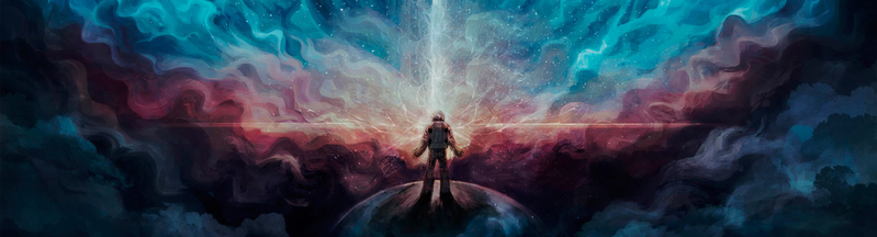 星际科幻大气设计素材，高清JPG Banner背景与商务科技PSD格式下载