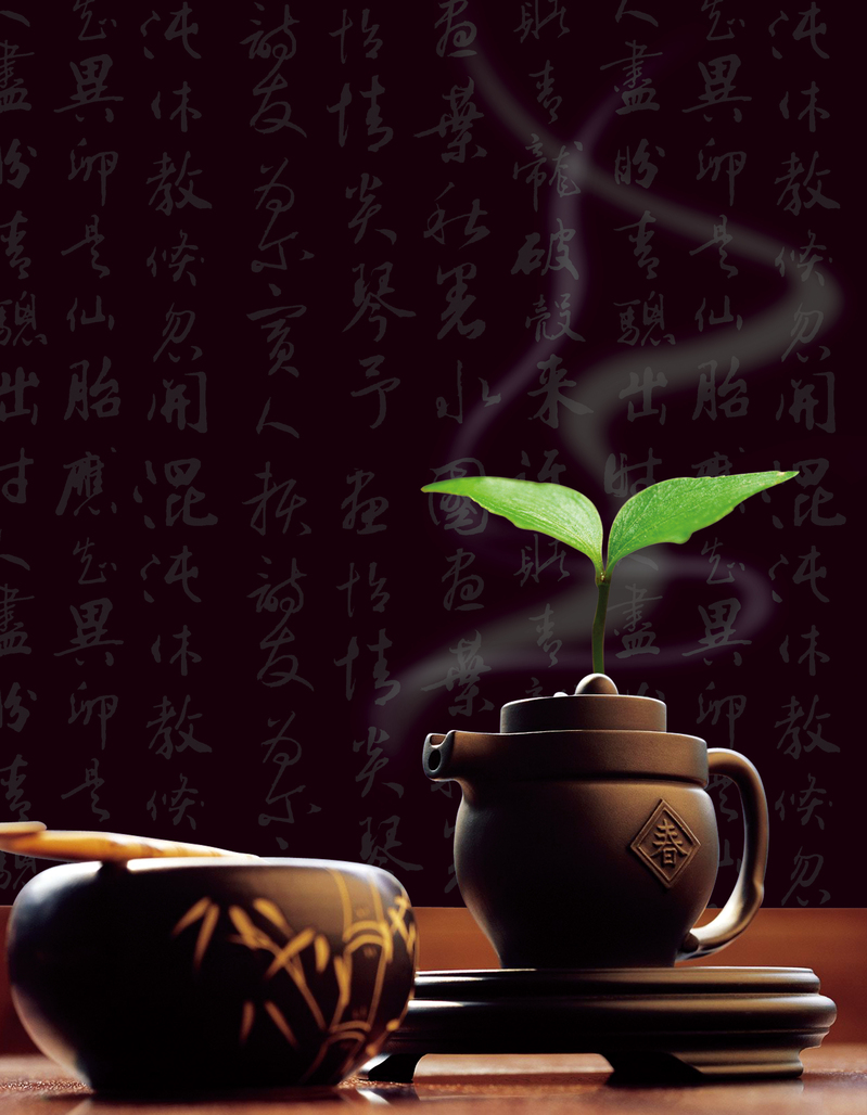 黑色茶文化商务科技背景素材，高清JPG与PSD格式下载