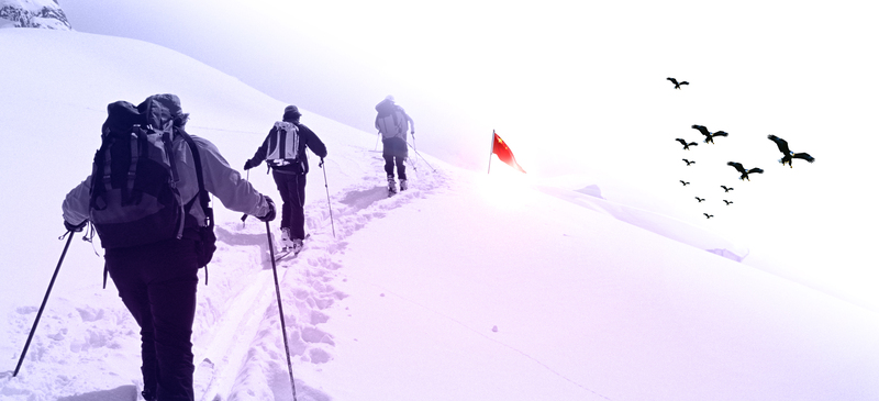 雪地背景高清图集，商务科技PSD素材，一键下载