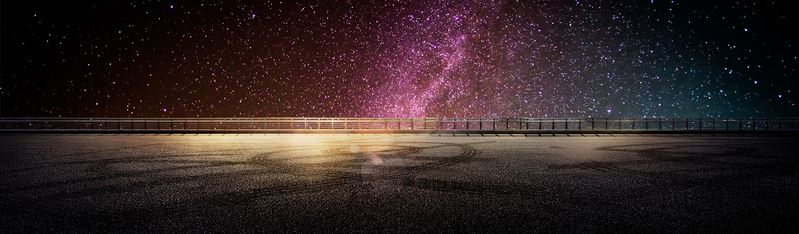 大气星空背景汽车海报，高清JPG图片，商务科技风设计素材下载