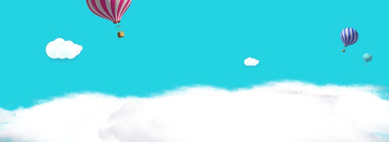 蓝色天空白云背景图片，高清JPG/PSD设计素材，商务科技风格，免费下载