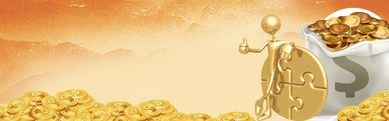 金融商务PSD素材，金色海报背景，高清JPG下载，商务科技风