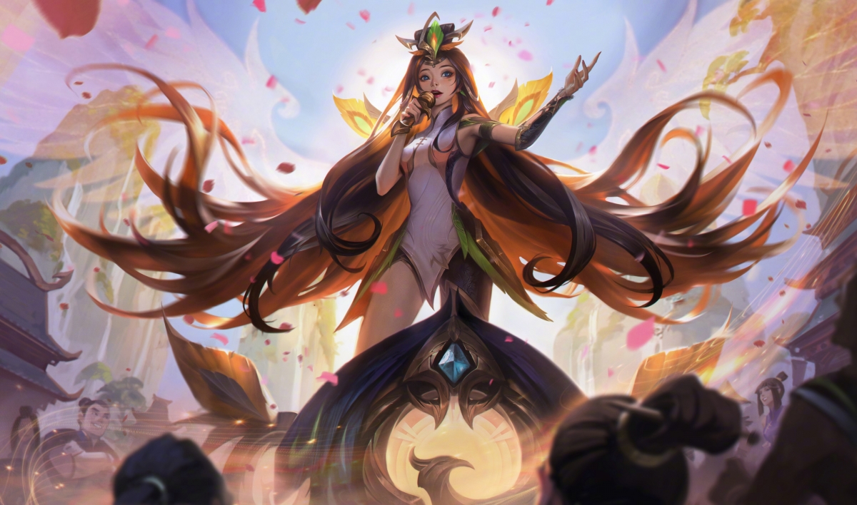 LOL英雄联盟，星籁歌姬萨勒芬妮神凰行者4K超清壁纸，4000x2360分辨率精美图片，一键下载！