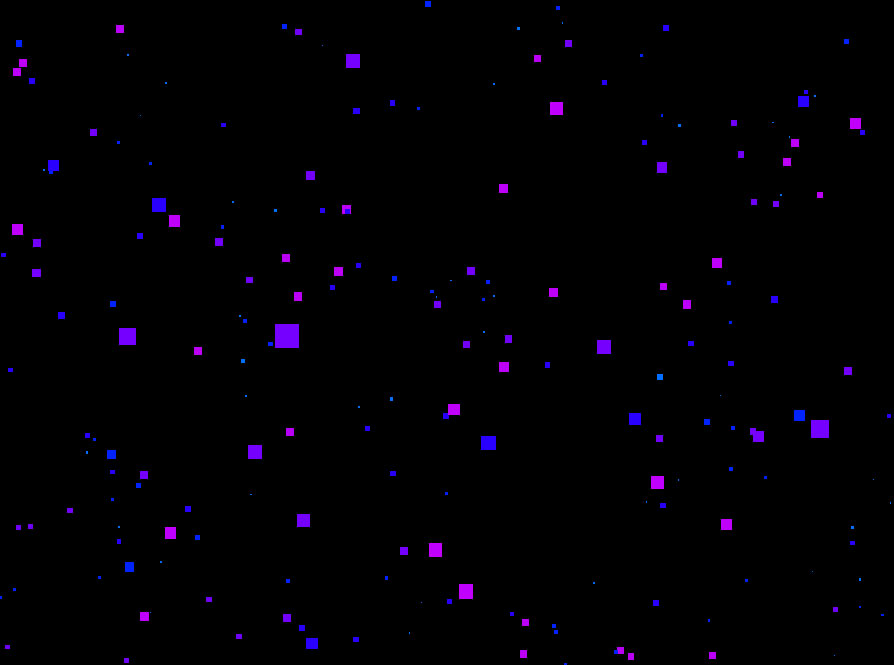 全屏的3D悬浮粒子翻转动效