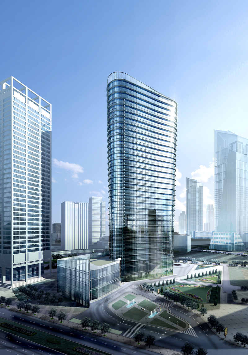 科技商务建筑背景PSD素材，高清JPG图片下载，城市楼房设计元素