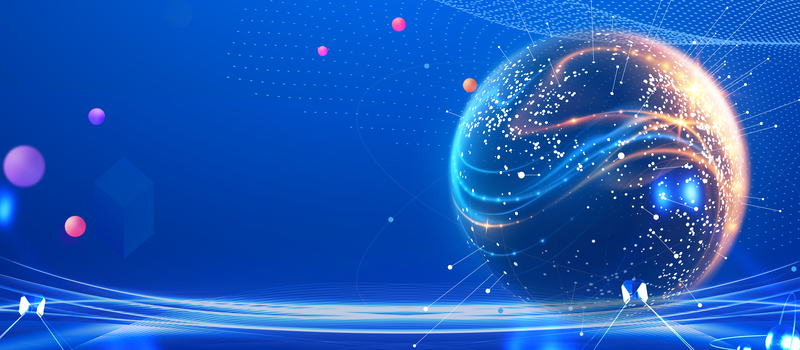 科技星球粒子元素光效图，高清JPG与商务PSD设计素材下载