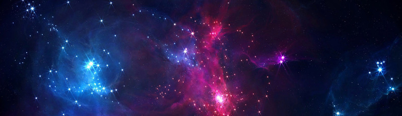 科幻星空大气设计素材，高清JPG Banner背景与商务/科技PSD模板下载