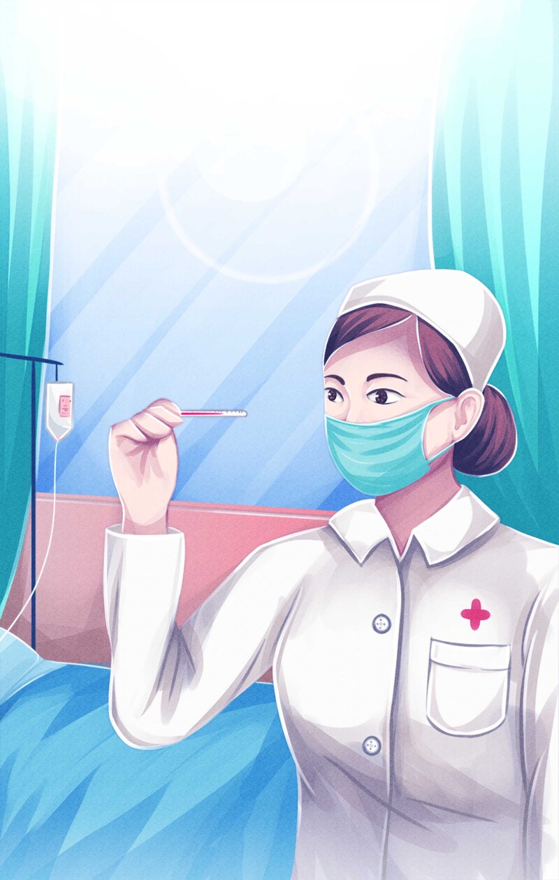 医生护士海报素材，高清JPG+商务科技PSD设计下载