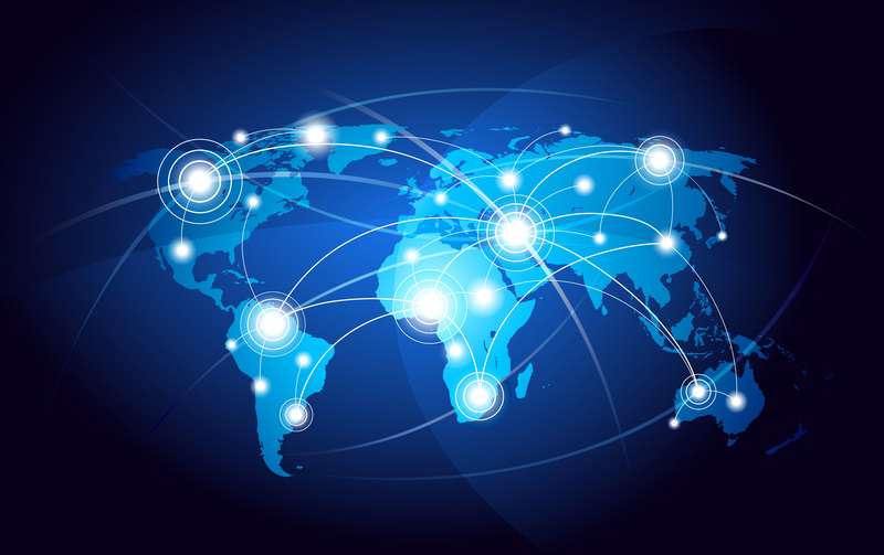 蓝色科技世界地图JPG高清图，商务AI设计素材免费下载