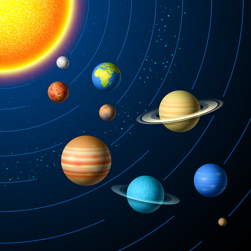 九大行星JPG高清图集，商务科技AI设计素材免费下载