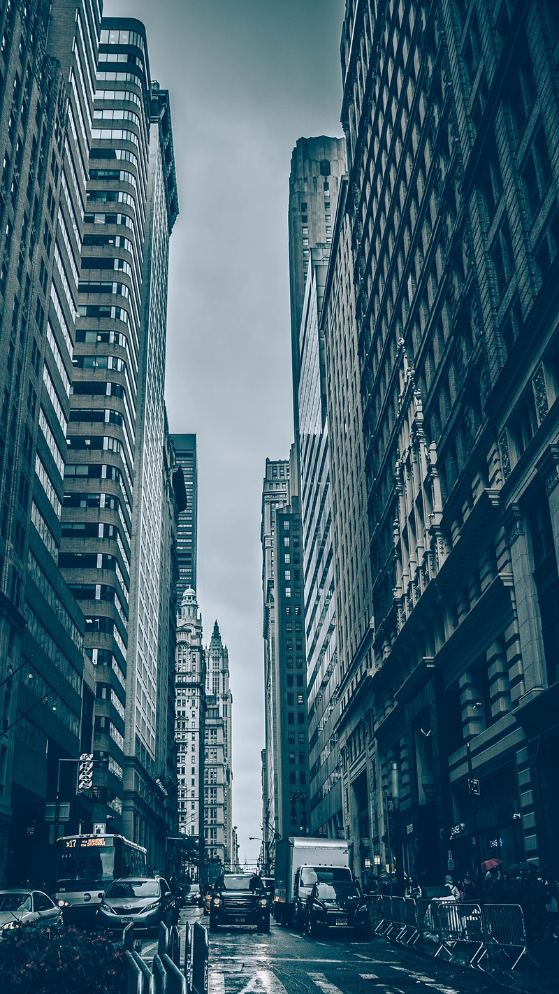 科幻都市街景H5背景图，高清JPG，商务科技设计素材下载