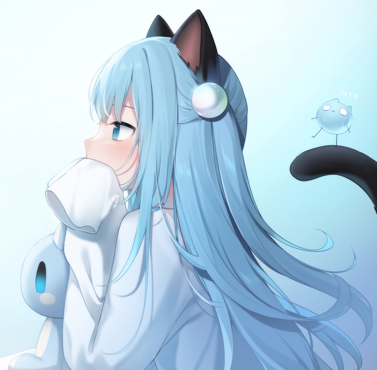 可爱猫耳兽耳精选，猫羽雫4K超清动漫壁纸，4000x3927高清大图，一键下载！