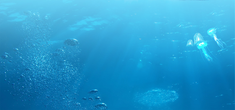 海水波纹背景图，大气简约蓝色淘宝海报，高清JPG/PSD商务科技素材下载