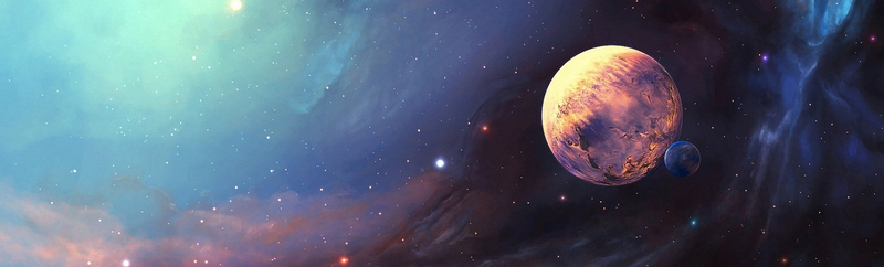 宇宙星球Banner高清JPG，商务科技设计素材下载