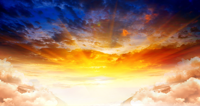 绚丽夕阳红背景海报，高清JPG/商务科技PSD设计素材下载
