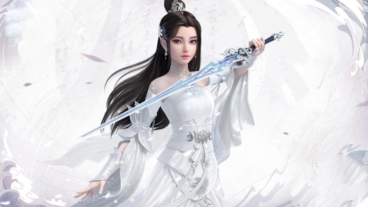 梦幻新诛仙手游，绝美陆雪琪4K超清壁纸，3840x2160分辨率，高清下载